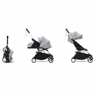 Stokke YOYO3 Ultra Compact Complete 0+/6+ Stroller Bundle - White / Stone