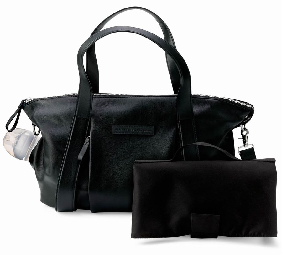 Storksak + Bugaboo Leather Diaper Bag