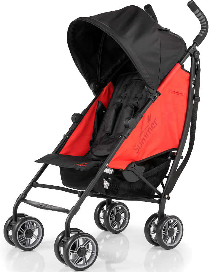 Summer Infant 3D Flip Umbrella Stroller Rerun Red