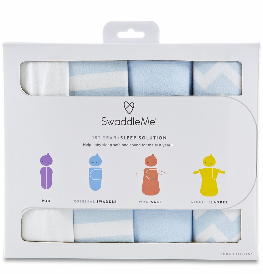 Summer Infant SwaddleMe 1st Year Safe Sleep Gift Set Blue