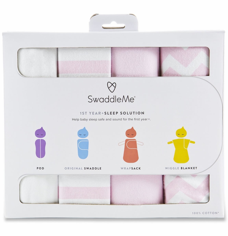 Summer Infant SwaddleMe 1st Year Safe Sleep Gift Set Pink
