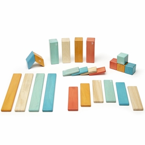 Tegu 24 Piece Magnetic Blocks Set - Sunset