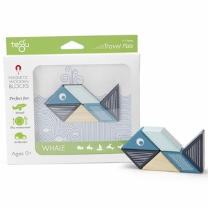 Tegu Travel Pals 6 Piece Magnetic Blocks - Whale