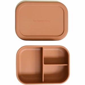 The Dearest Grey Silicone Bento Box - Terracotta