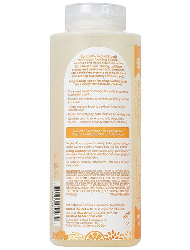 The Honest Company Bubble Bath, 12 fl oz Sweet Orange Vanilla