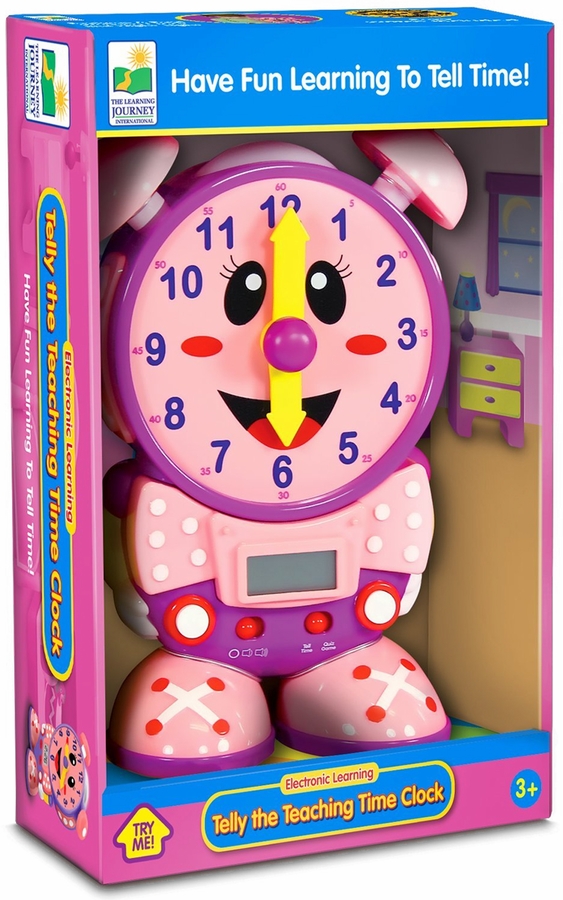 The Learning Journey Telly The Teaching Time Clock Pink