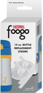 Thermos Foogo 10oz Stainless Steel Bottle Replacement Straws 2-Pack