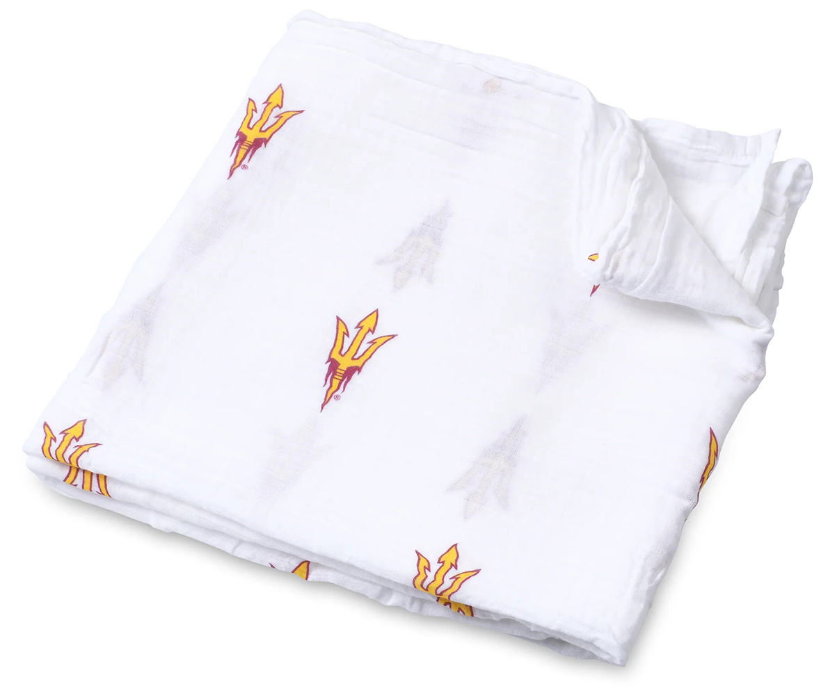 Three Little Anchors College Swaddle Blanket - Arizona State Sun Devils