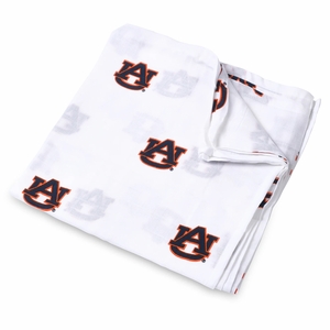 Three Little Anchors College Swaddle Blanket - Auburn Tigers