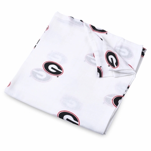 Three Little Anchors College Swaddle Blanket - Georgia Bulldogs