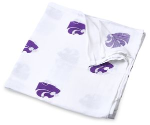 Three Little Anchors College Swaddle Blanket - Kansas State Wildcats