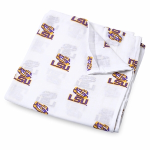 Three Little Anchors College Swaddle Blanket - LSU Tigers