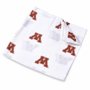Three Little Anchors College Swaddle Blanket - Minnesota Golden Gophers