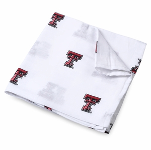 Three Little Anchors College Swaddle Blanket - Texas Tech Red Raiders