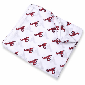 Three Little Anchors MLB Swaddle Blanket - Atlanta Braves