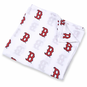 Three Little Anchors MLB Swaddle Blanket - Boston Red Sox