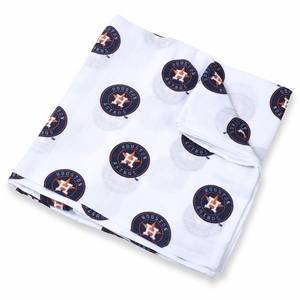 Three Little Anchors MLB Swaddle Blanket - Houston Astros