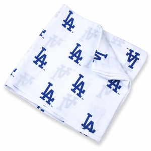 Three Little Anchors MLB Swaddle Blanket - Los Angeles Dodgers