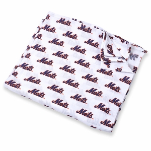 Three Little Anchors MLB Swaddle Blanket - New York Mets