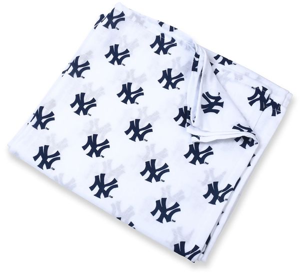 Three Little Anchors MLB Swaddle Blanket New York Yankees