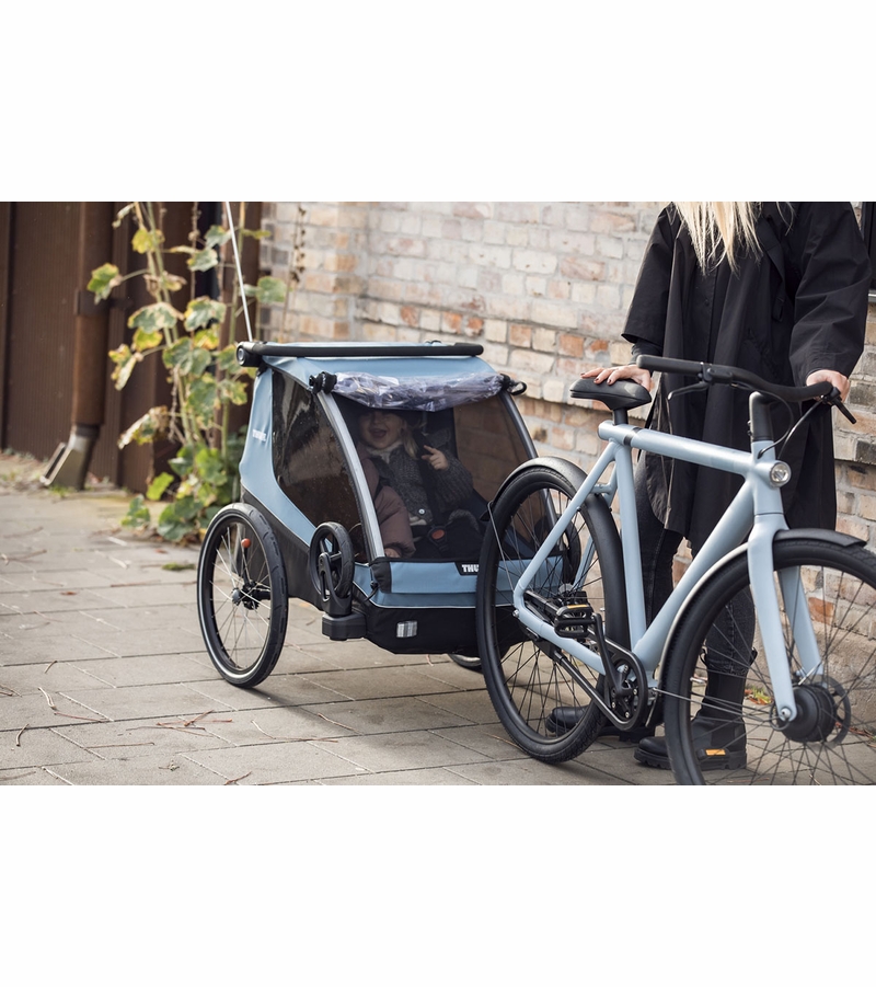 Thule Courier Bicycle Trailer + Stroller Aegean Blue