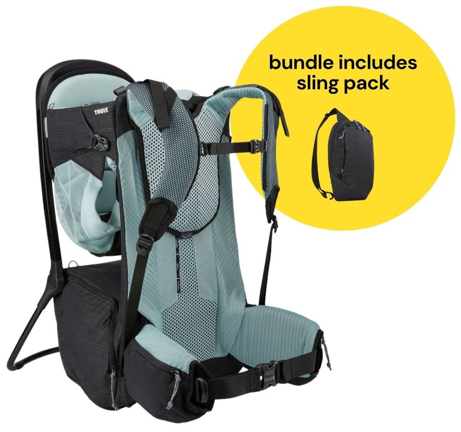 Thule Sapling Child Carrier + Sling Pack Bundle Black