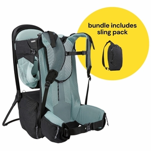 Thule Sapling Child Carrier + Sling Pack Bundle - Black