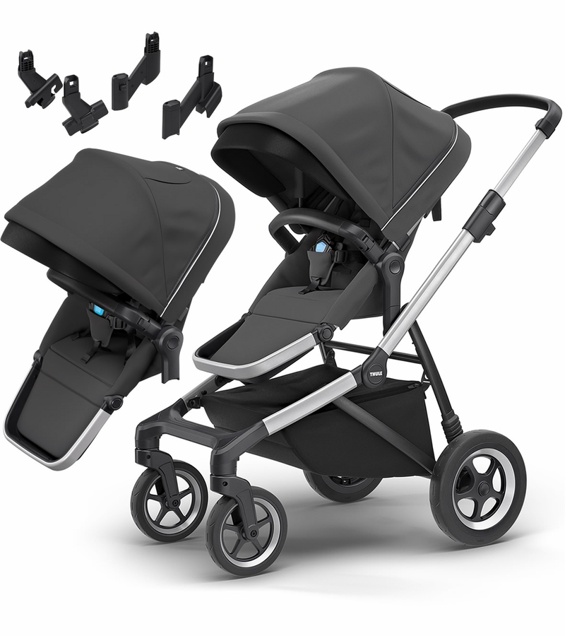Thule Sleek Double Stroller Shadow Grey