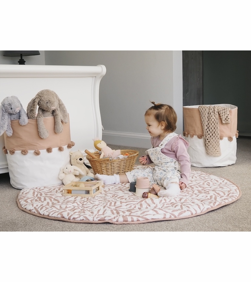 Toddlekind Quilted Cotton Reversible Playmat Sea Shell