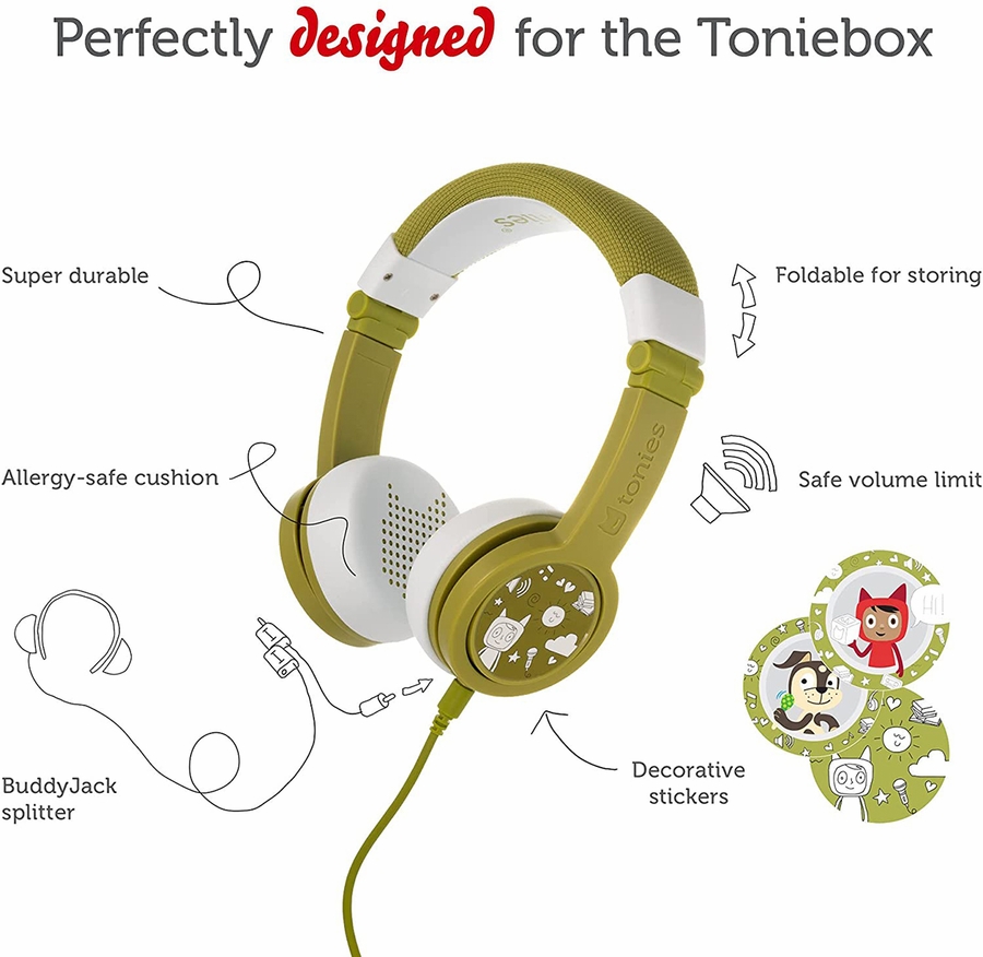 Tonies Headphones Green (3y+)
