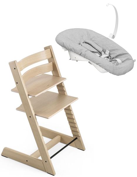 Tripp Trapp Chair + Newborn Set Bundle - Oak Natural