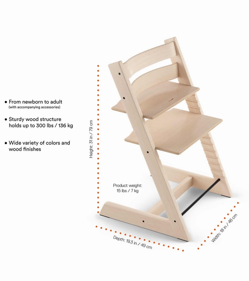 Tripp Trapp Complete High Chair Natural / Nordic Grey