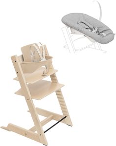 Tripp Trapp High Chair2 and Newborn Set - Natural