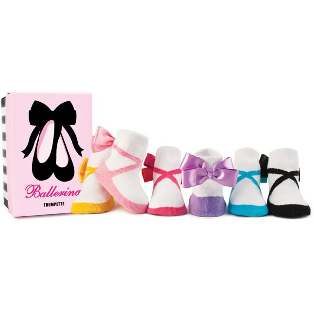 Trumpette Ballerina Socks 6 Pair, 012 Months