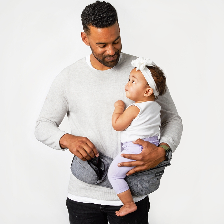 Tushbaby Hip Seat Carrier Grey