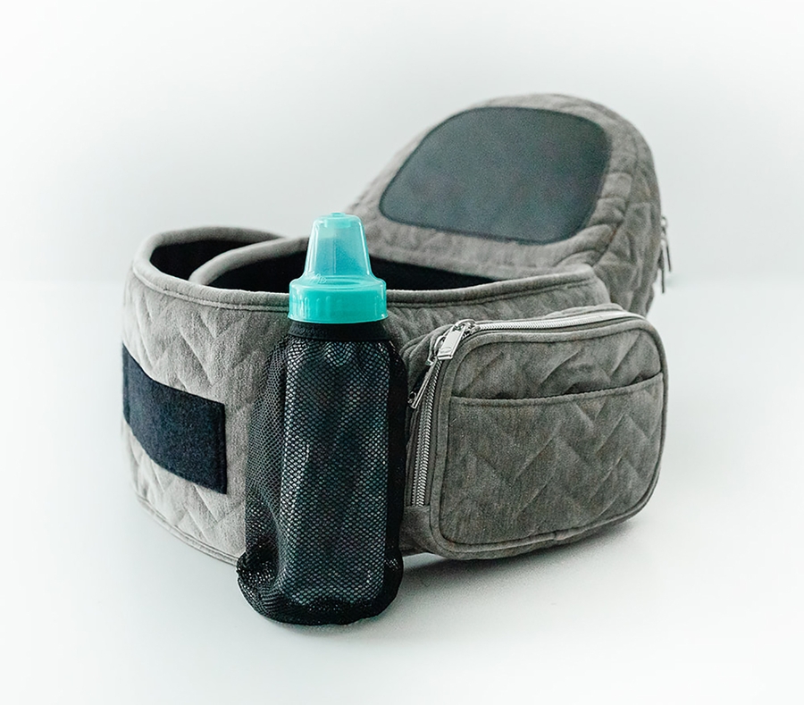 Tushbaby Hip Seat Carrier, Velvet Silver