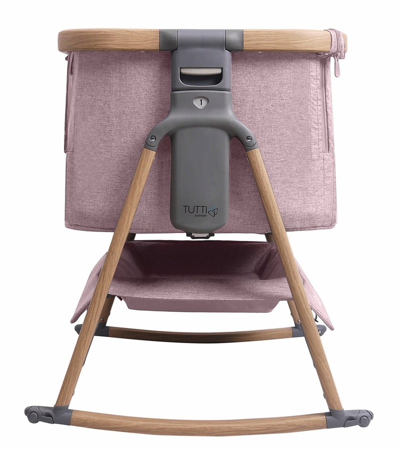 Tutti Bambini CoZee Air Bedside Crib Oak / Light Pink