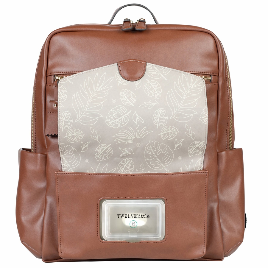 TWELVElittle Peekaboo Backpack Diaper Bag Toffee
