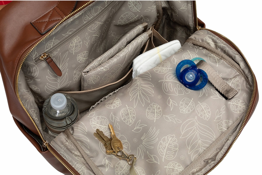 TWELVElittle Peekaboo Backpack Diaper Bag Toffee