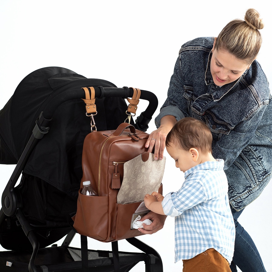 TWELVElittle Peekaboo Backpack Diaper Bag Toffee