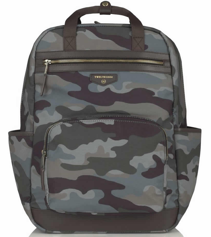 TWELVElittle Unisex Courage Backpack Diaper Bag Camo