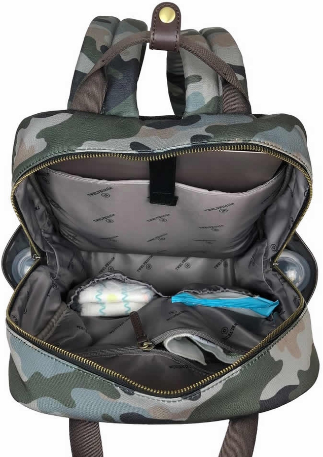 TWELVElittle Unisex Courage Backpack Diaper Bag Camo
