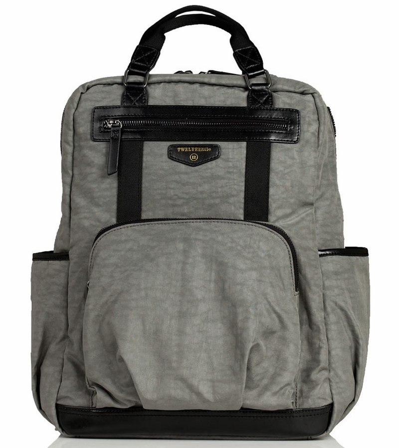 TWELVElittle Unisex Courage Backpack Diaper Bag Grey
