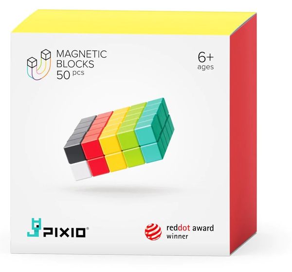 Ukidz PIXIO-50 Magnetic Blocks in 6 Colors