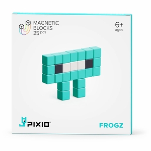 Ukidz PIXIO Mini Monster Frogz - 25 Magnetic Blocks in 3 Colors