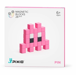 Ukidz PIXIO Mini Monster Pin - 28 Magnetic Blocks in 3 Colors