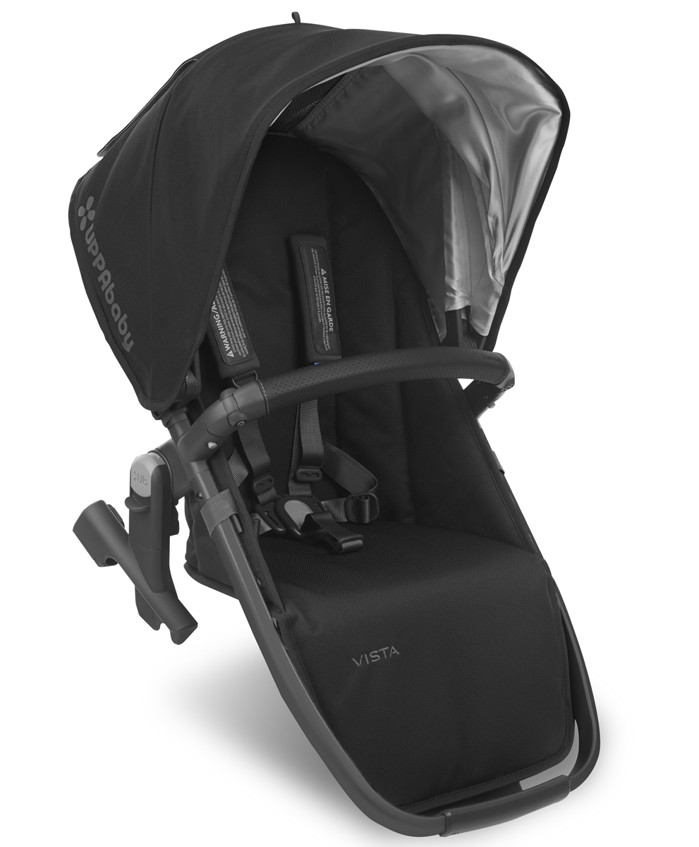 UPPAbaby 2018 / 2019 VISTA RumbleSeat Jake (Black/Carbon/Black Leather)