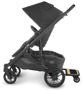 UPPAbaby 2020 Cruz V2 Stroller & Wheel Board - Jake (Black/Carbon/Black Leather)
