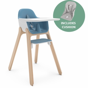 UPPAbaby Ciro High Chair + Cushion Bundle - Caleb / Grey