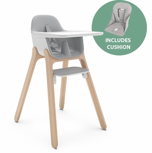 UPPAbaby Ciro High Chair + Cushion Bundle - Chloe / Grey